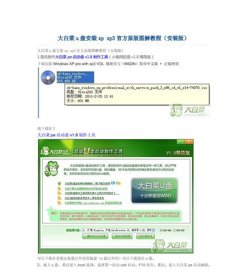 电脑U盘大白菜教程（学会使用U盘，让你的电脑操作更便捷）